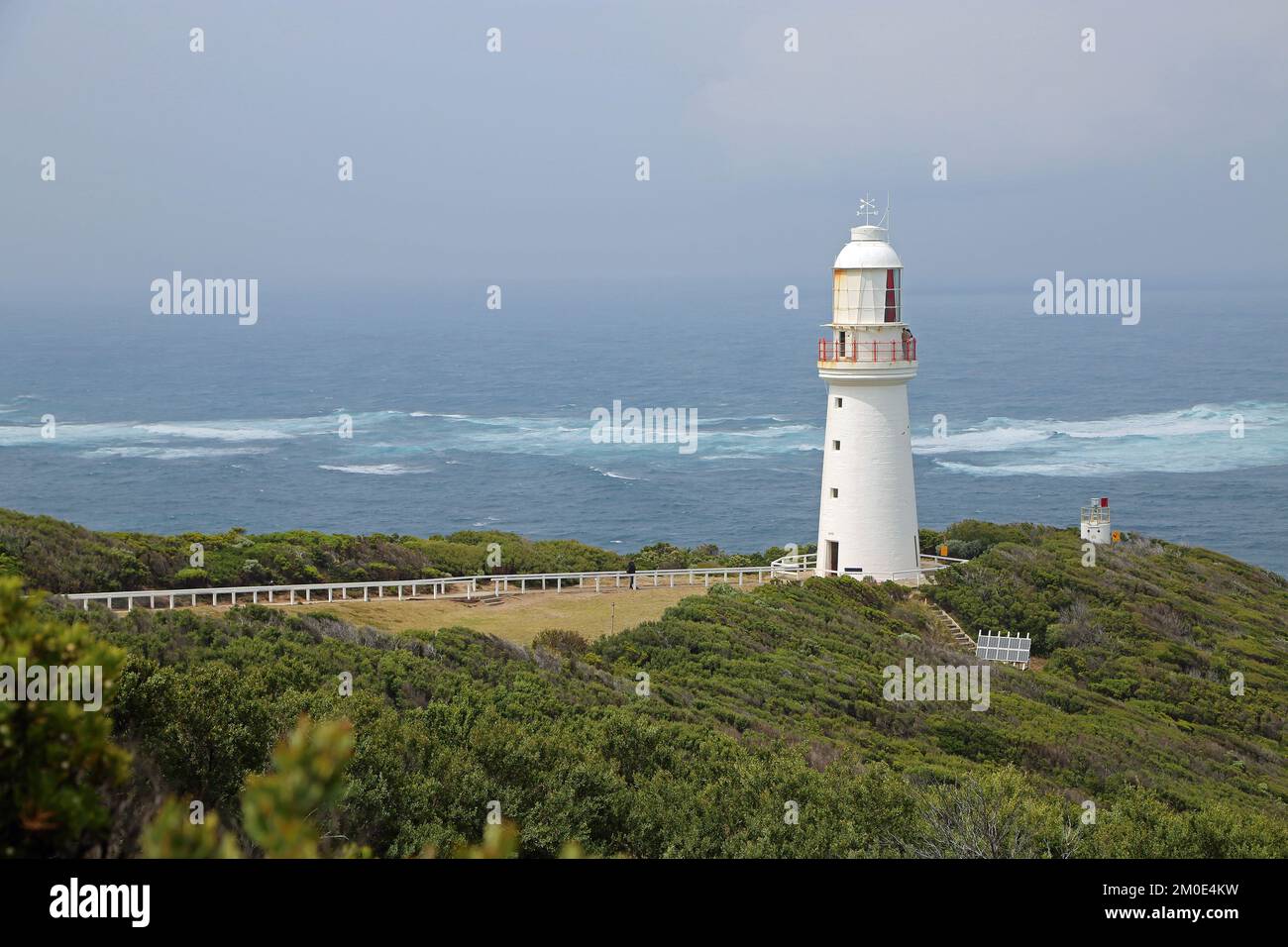 Blick auf den Leuchtturm von Cape Otway, Australien Stockfoto