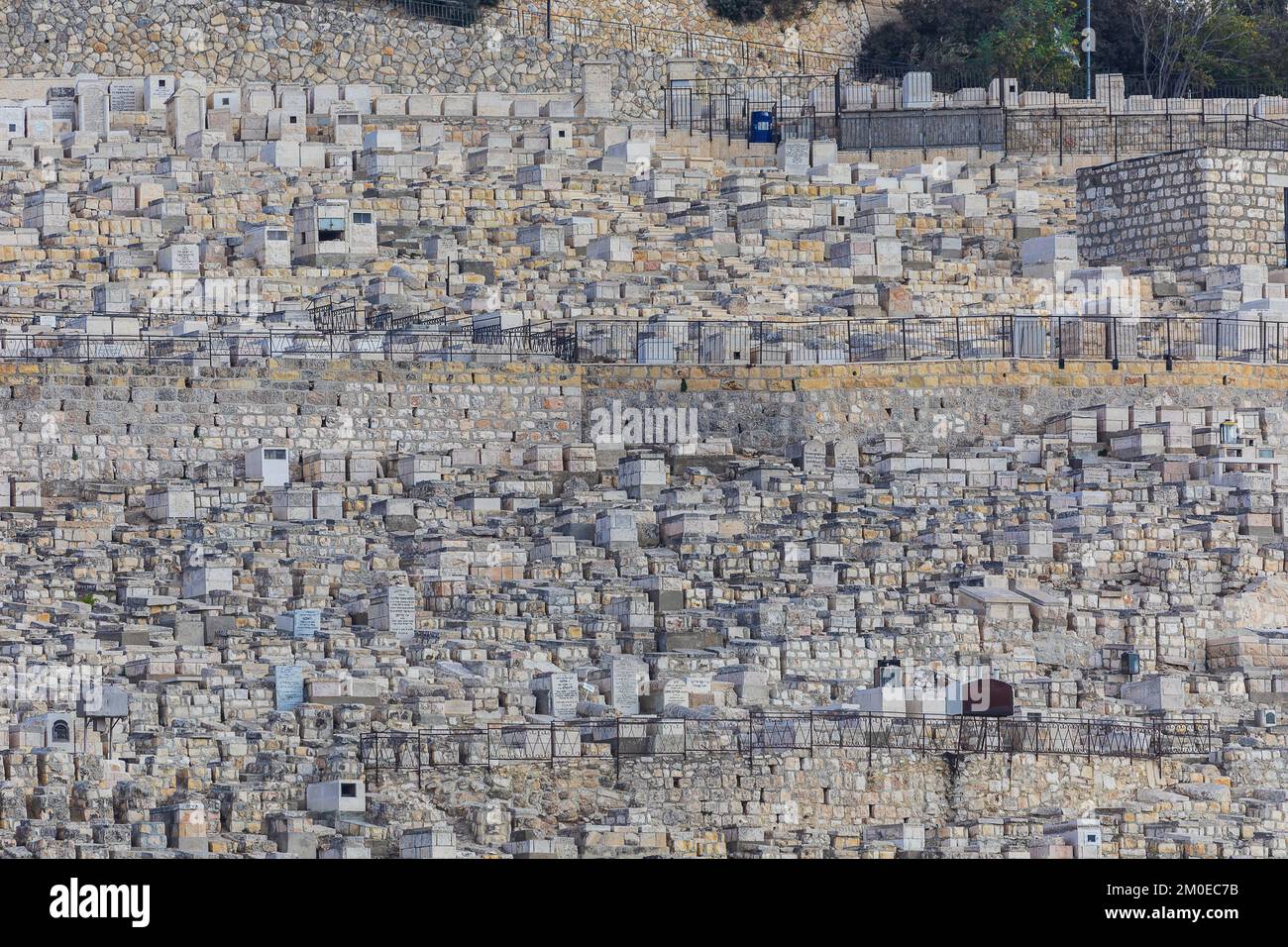 Antiker Friedhof in Jerusalem. Israel Stockfoto