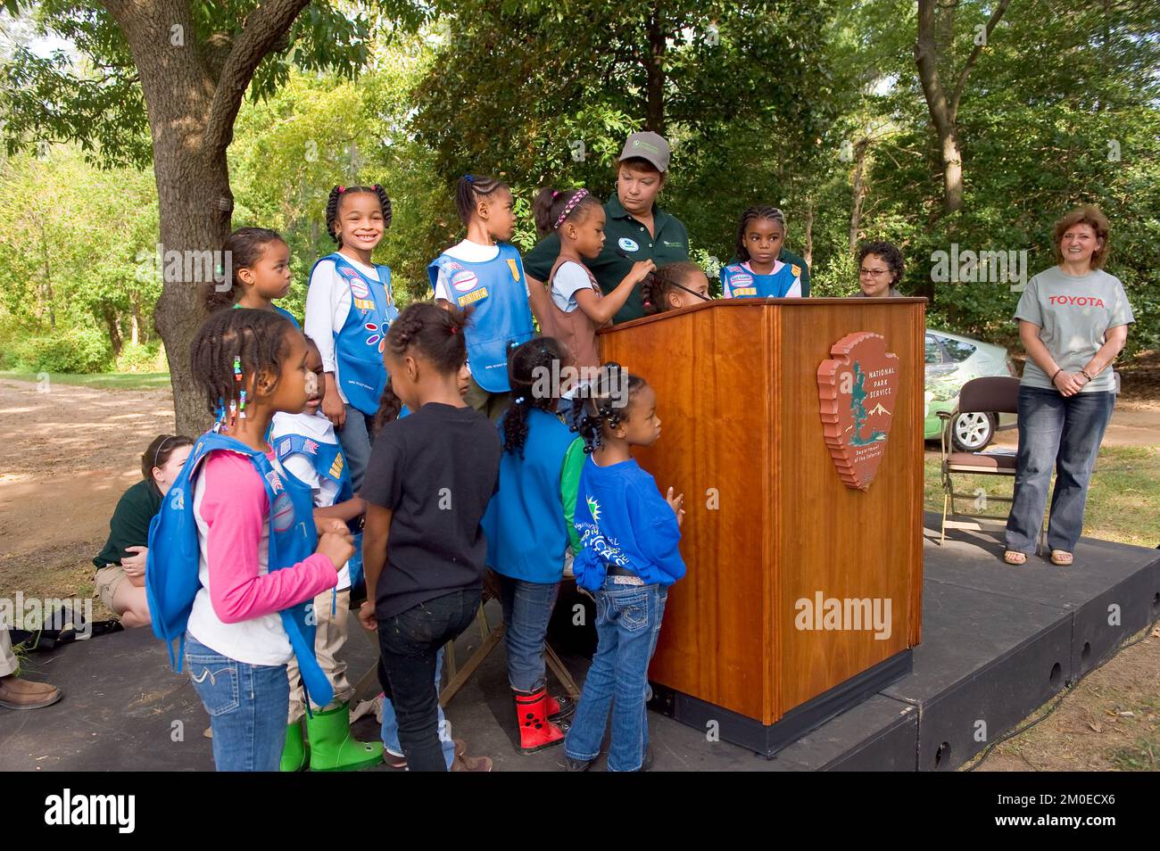 Büro der Verwaltungsrätin (Lisa P. Jackson) - Kenilworth Aquatic Gardens, National Public Lands Day, Environmental Protection Agency Stockfoto