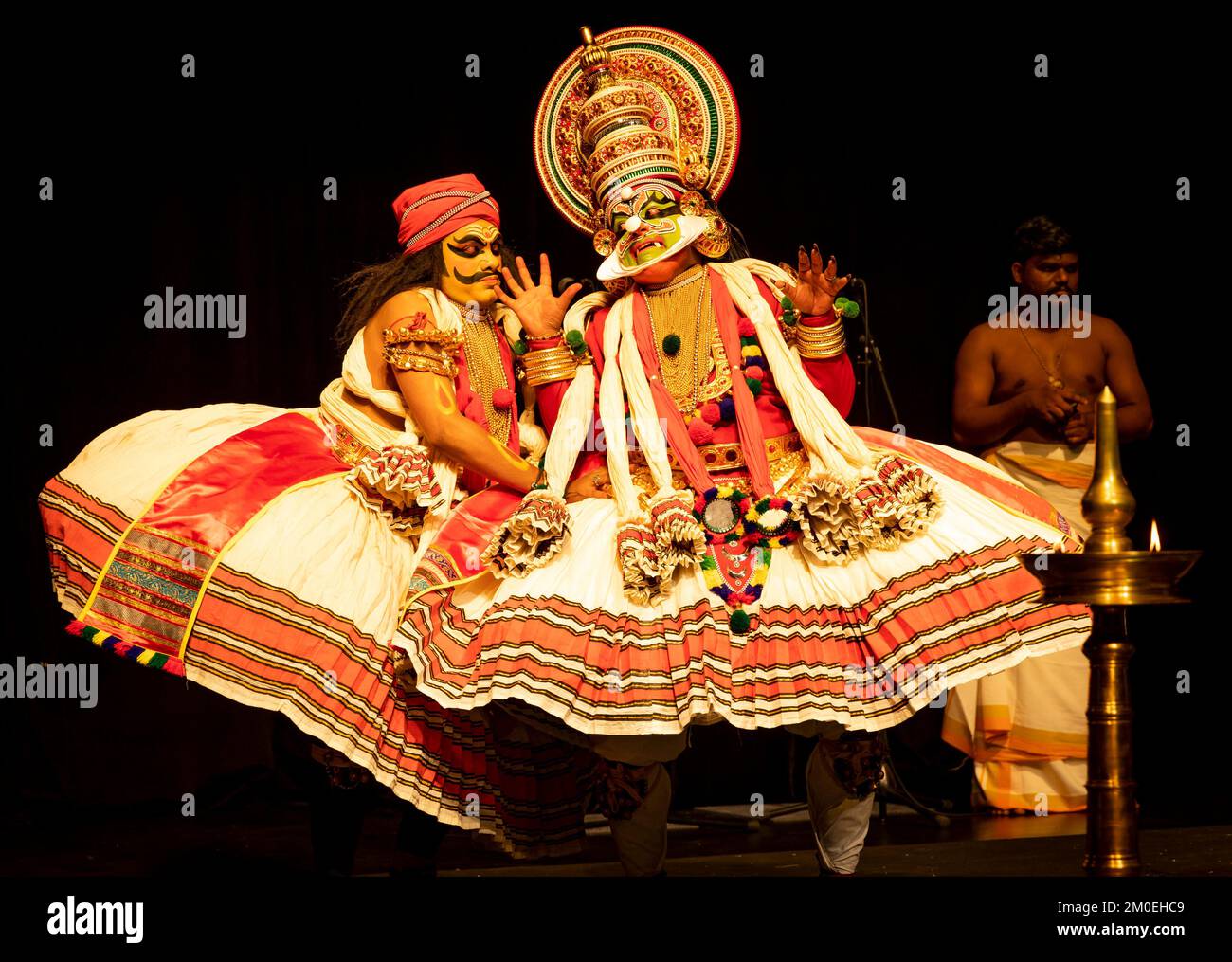 Kathakali Festival, eine traditionelle Kunst Stockfoto