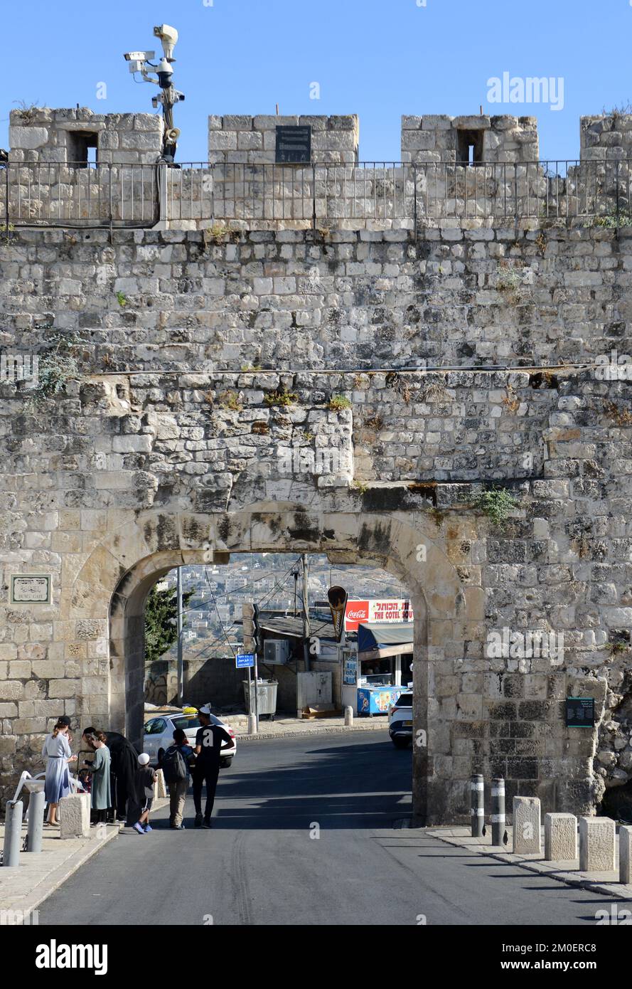 Dungtor in der Altstadt von Jerusalem, Israel. Stockfoto