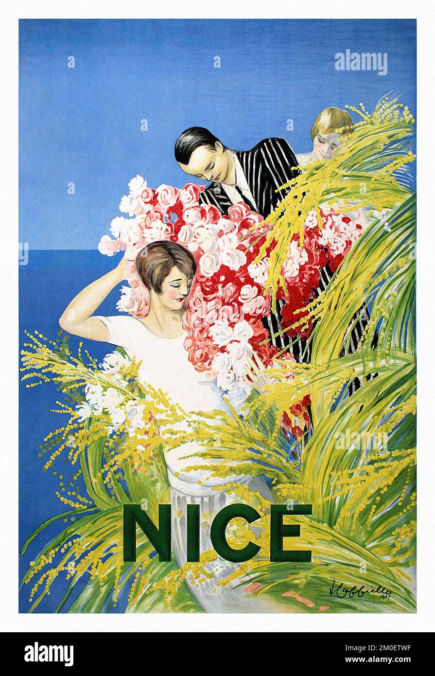Nice von Leonetto Cappiello (1875-1942). Poster wurde 1927 in Frankreich veröffentlicht. Stockfoto