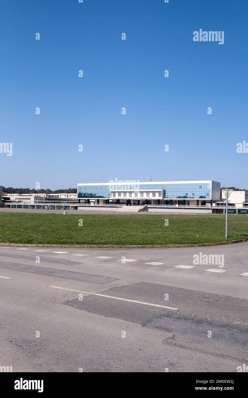 Frankreich, Bretagne, Coetquidan, Guer auf 2021-03-24. Bericht über die Ausbildung der Militärschule InterArms in Saint-Cyr Coetquidan in Morbihan. Das EM Stockfoto