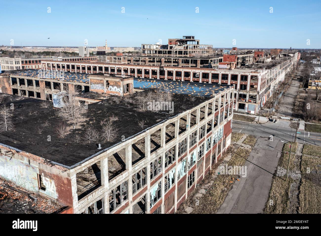 Packard Automotive Plant, Detroit, Michigan, USA Stockfoto