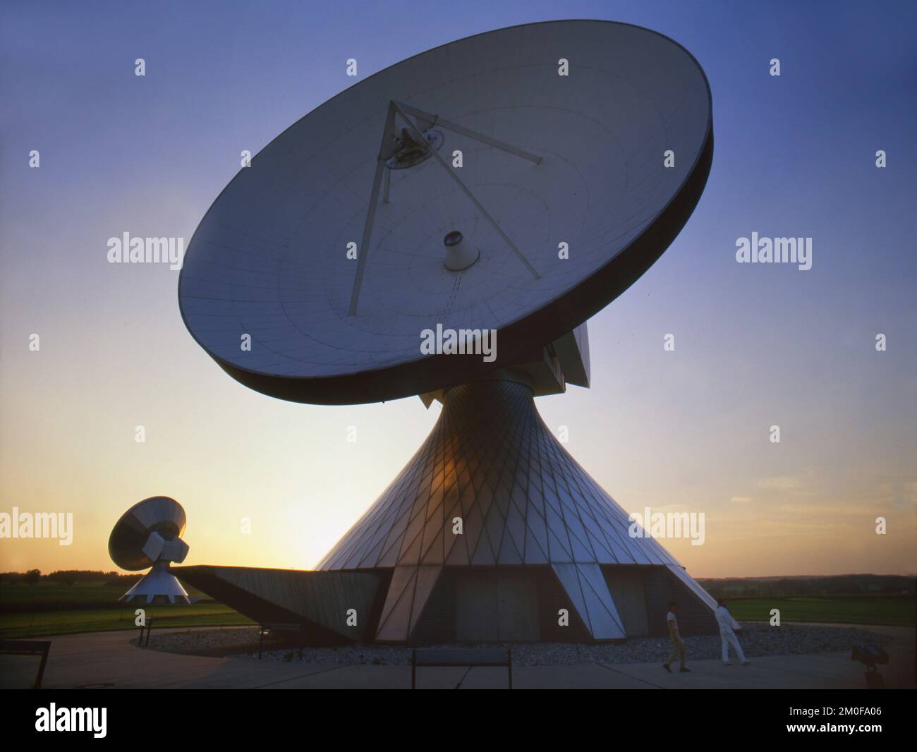 Raisting Earth Station, Deutschland, Bayern Stockfoto