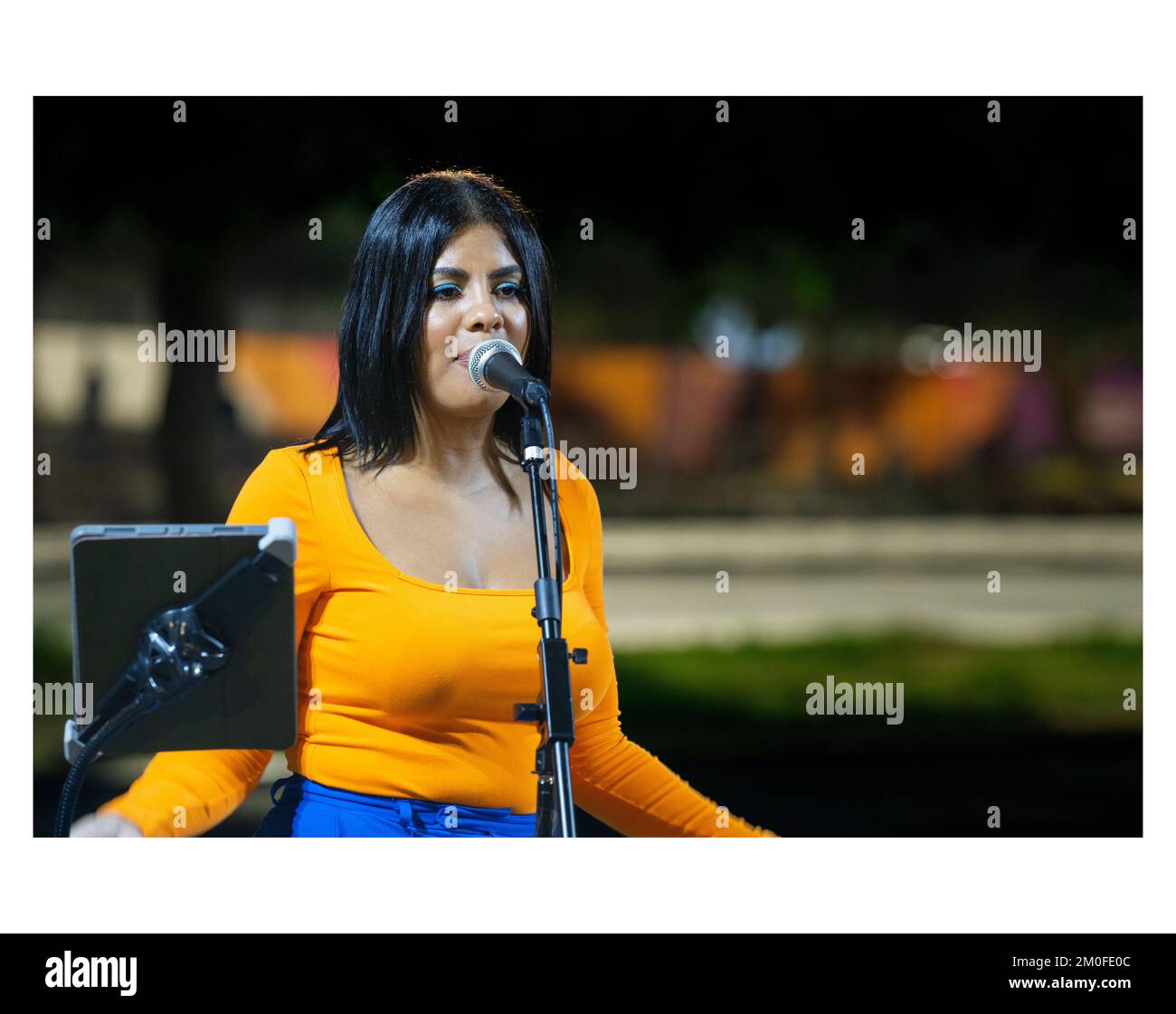 Brasilianische, südkoreanische Fußballfans in katar 2022 Weltmeisterschaft 05-12-2022-Doha Katar Stockfoto