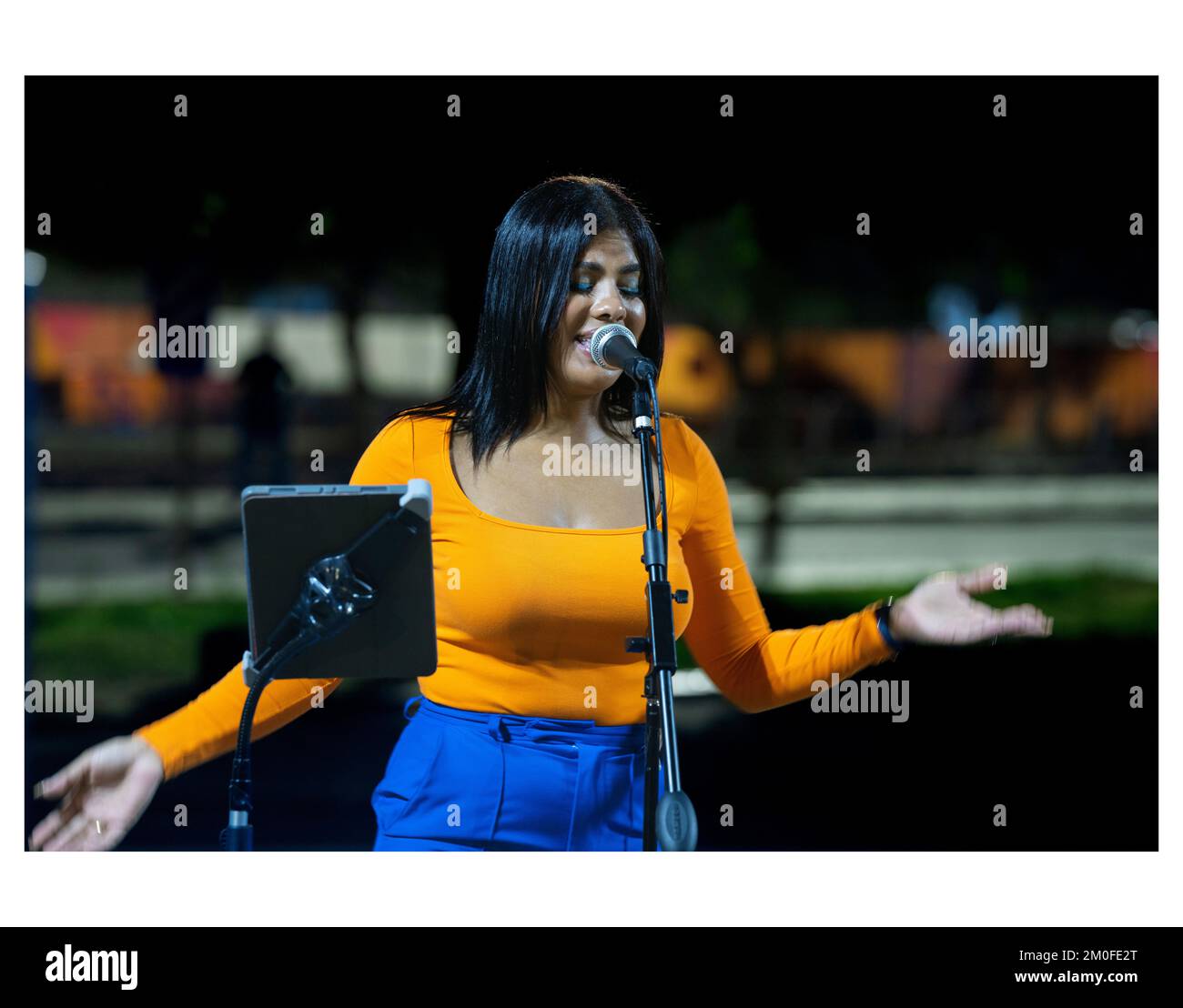 Brasilianische, südkoreanische Fußballfans in katar 2022 Weltmeisterschaft 05-12-2022-Doha Katar Stockfoto