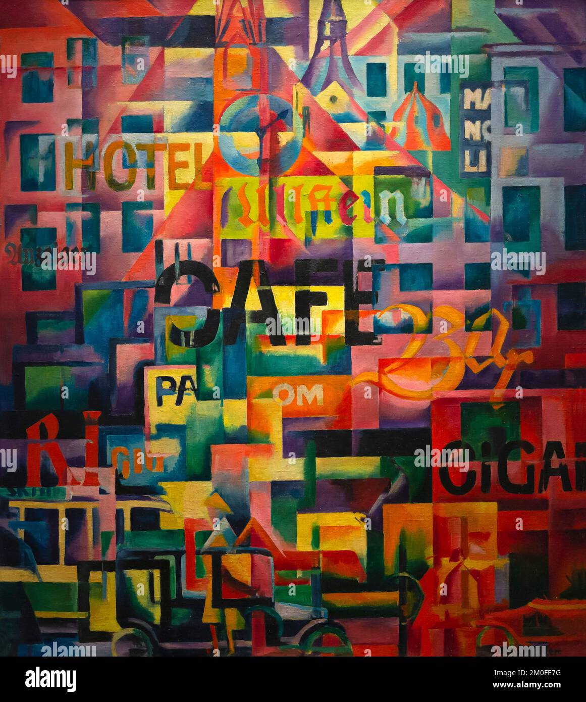 Stadt, Stadt, Otto Moller, 1921, Berlin Neue Nationalgalerie, Berlin, Deutschland, Europa Stockfoto