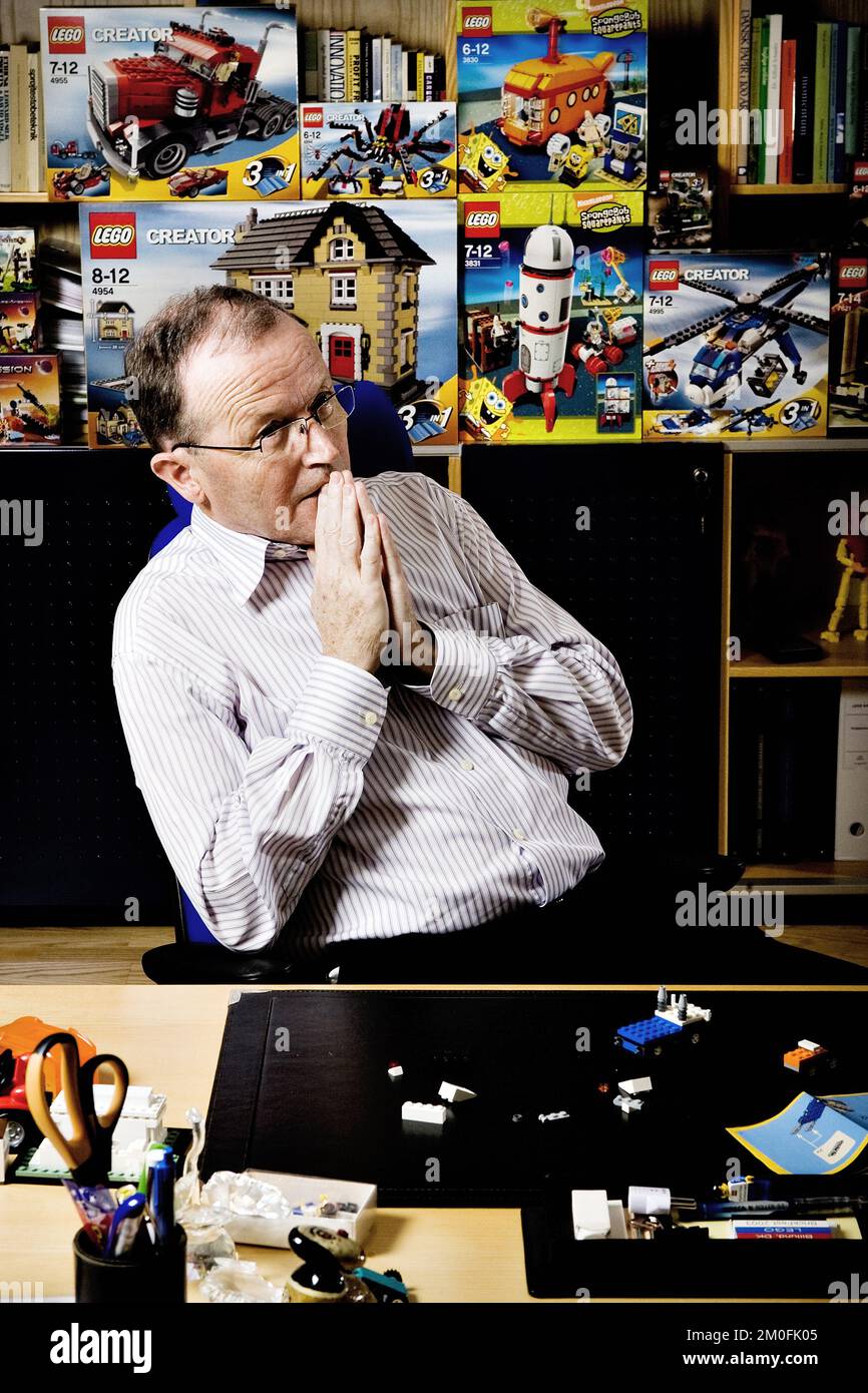 Kjeld Kirk Kristiansen, Eigentümer der LEGO-Gruppe, und ihr President und CEO von 1979 bis 2004 Stockfoto