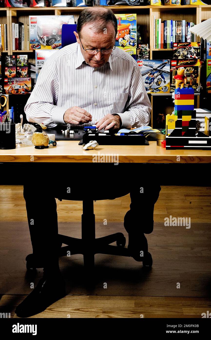 Kjeld Kirk Kristiansen, Eigentümer der LEGO-Gruppe, und ihr President und CEO von 1979 bis 2004 Stockfoto