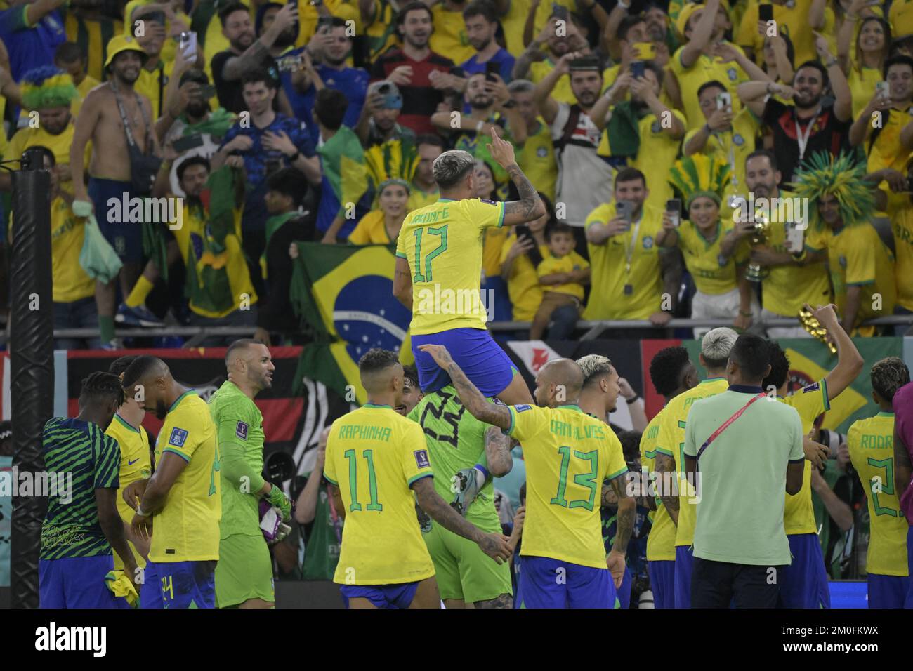 Brasilien gegen Korea Republic, FIFA-Weltmeisterschaft 2022, Runde 16, Fußball, Stadium 974, Doha, Katar - 05. Dezember 2022 Stockfoto