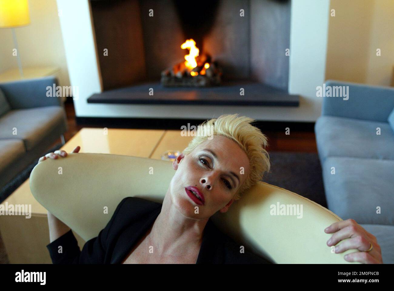 Brigitte Nielsen, bekannt für ihre Ehe mit Sylvester Stallone und ihren langen Beinen, wird nun an der dänischen Version von Big Brother VIP teilnehmen. Sie wird am 6. März in das Big Brother Haus in Fornebu, Norwegen, ziehen. Stockfoto