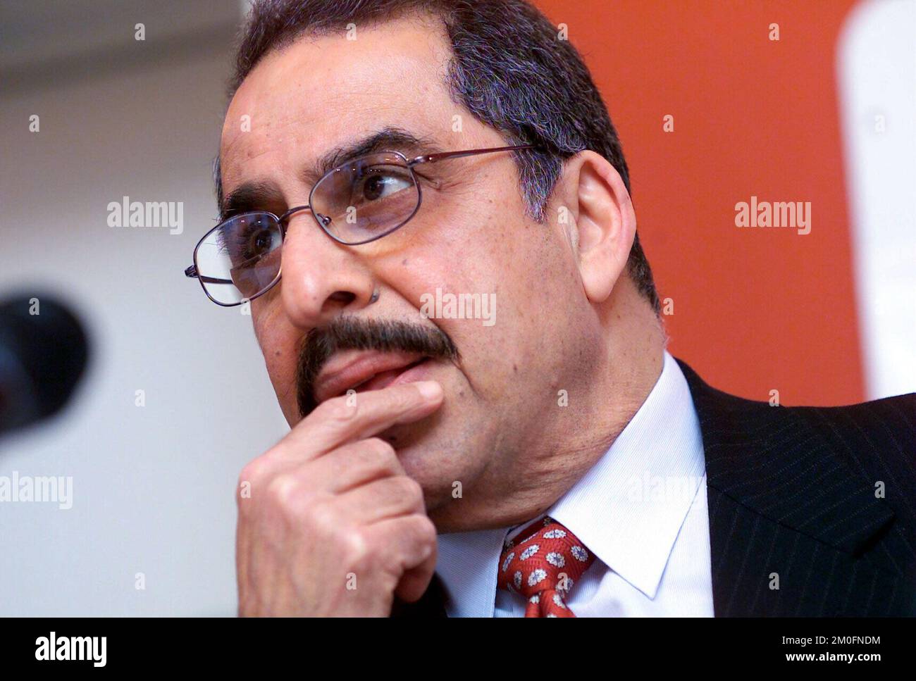 Der ehemalige irakische Stabschef, General Nizar al-Khazraji, steht in Sor immer noch unter Hausarrest wegen Kriegsverbrechen. Khazraji wird wegen Kriegsverbrechen gegen die kurdische Bevölkerung im Irak in Verbindung mit der Anfal-Kampagne im Nordirak von 1984 bis 1988 angeklagt. Der im Exil lebende General ist der ranghöchste Militärbeamte, der jemals aus Saddams Regime geflohen ist. Nizar al-Khazraji hat seine Bereitschaft erklärt, einen Militärputsch gegen Saddam Hussein anzuführen. Foto: POLFOTO/ per Rasmussen Stockfoto