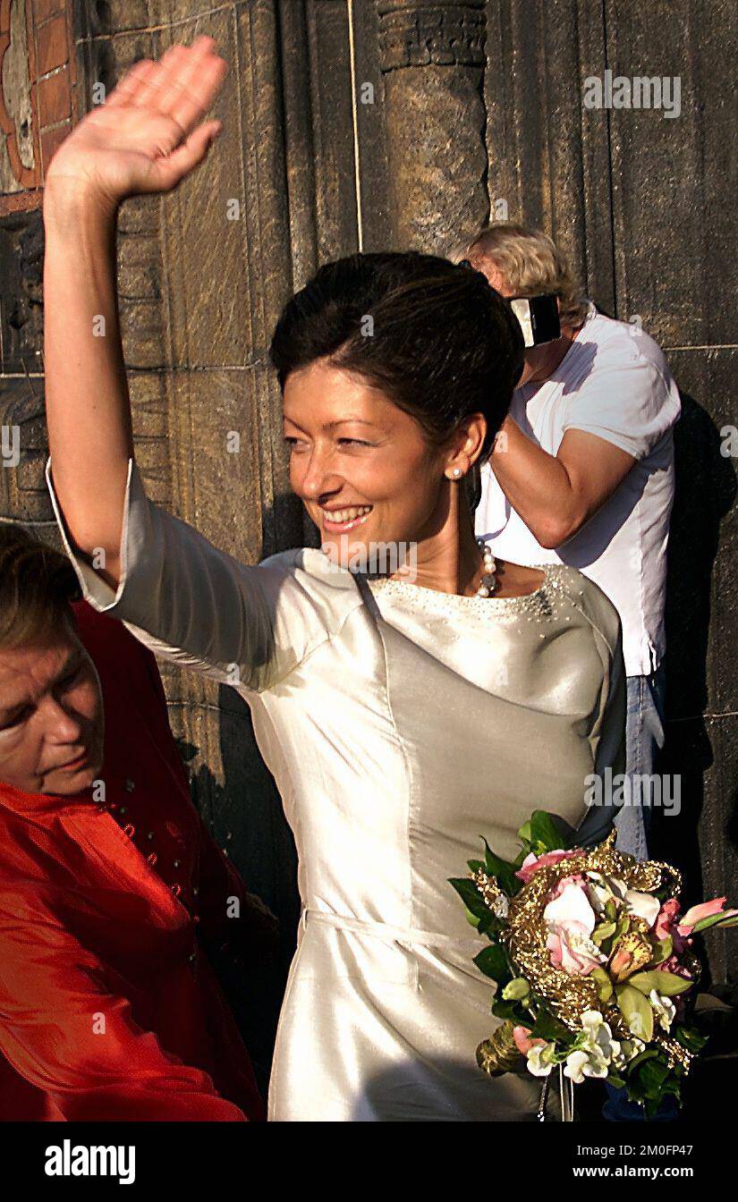 Prinzessin Alexandra eröffnete das Kulturfestival „Images of Asia“. Das Festival ist eines der größten kulturellen Veranstaltungen in Dänemark. Stockfoto