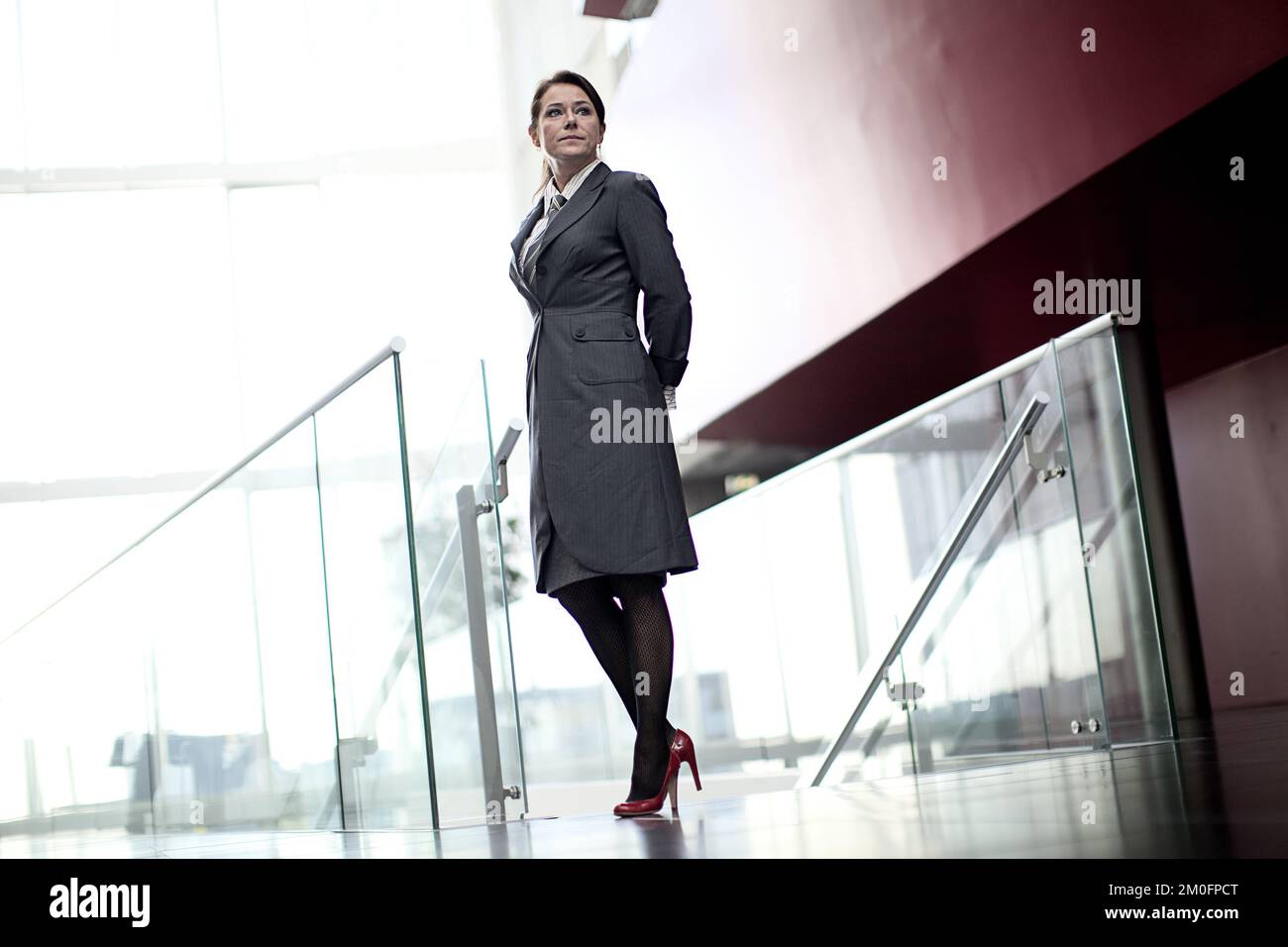 Dänische Schauspielerin Sidse Babett Knudsen, die internationale Anerkennung für ihre führende Rolle als fiktiver dänischer Premierminister Birgitte Nyborg in der dänischen Fernsehserie Borgen erhalten hat. Stockfoto