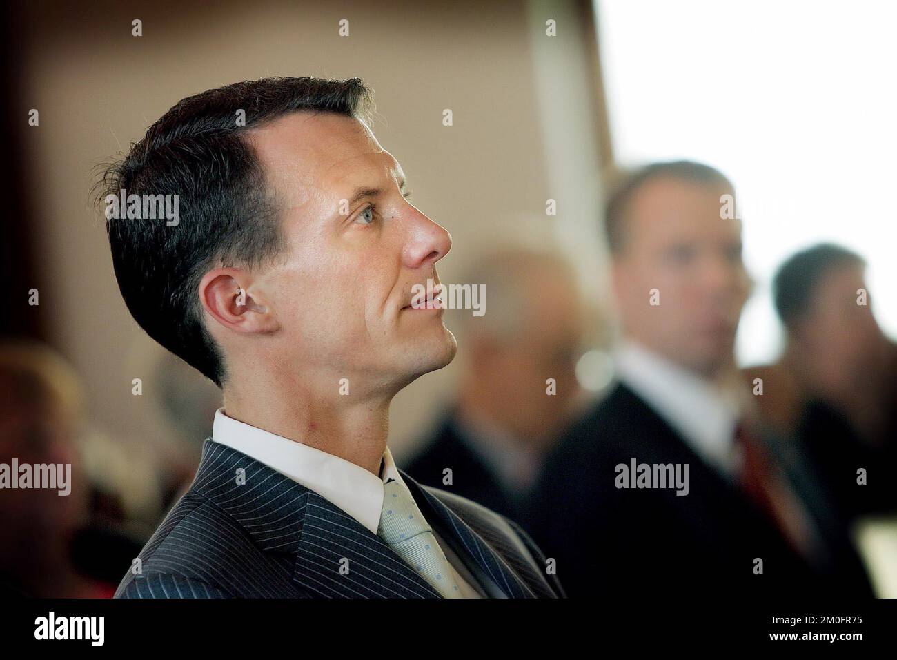 Der dänische Prinz Joachim besucht während seines Besuchs in Kanada die dänische Kirche in Toronto. Stockfoto