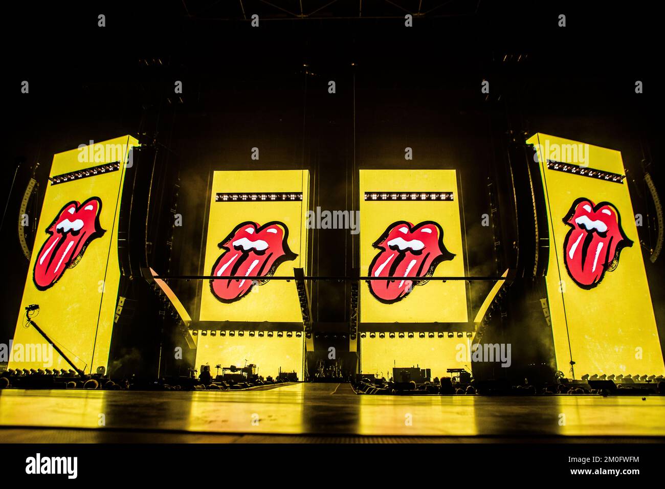 Die Rolling Stones treten am 3. Oktober im Telia Parken in Kopenhagen auf Stockfoto