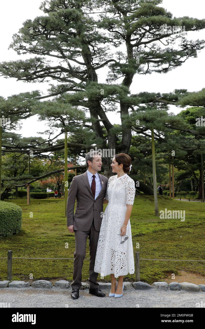 Der dänische Kronprinz Frederik und seine Frau Kronprinzessin Mary besuchen Japan vom 8. Bis 12. Oktober 2017, um die 150 Jahre diplomatischer Beziehungen zwischen Dänemark und Japanâ zu feiern. Während ihres viertägigen Besuchs wird das königliche Paar eine geschäftliche und kulturelle Werbekampagne im Land leiten. ritzau/Niels Henrik-Staudamm. Stockfoto