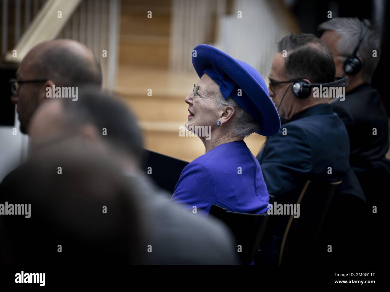 Königin Margrethe nimmt am Freitag, den 8. 2019. November an der Eröffnung der Ausstellung "Deutschland" im Dänischen Nationalmuseum in Kopenhagen Teil (Foto: Liselotte Sabroe/Ritzau Scanpix) Stockfoto