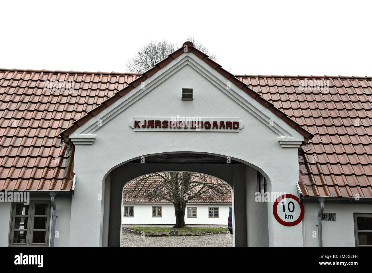 Das zuvor eröffnete Gefängnis Kaershovedgard vor Ikast, fotografiert am 27. Januar 2017. (Foto: Henning Bagger / Scanpix 2018) Stockfoto