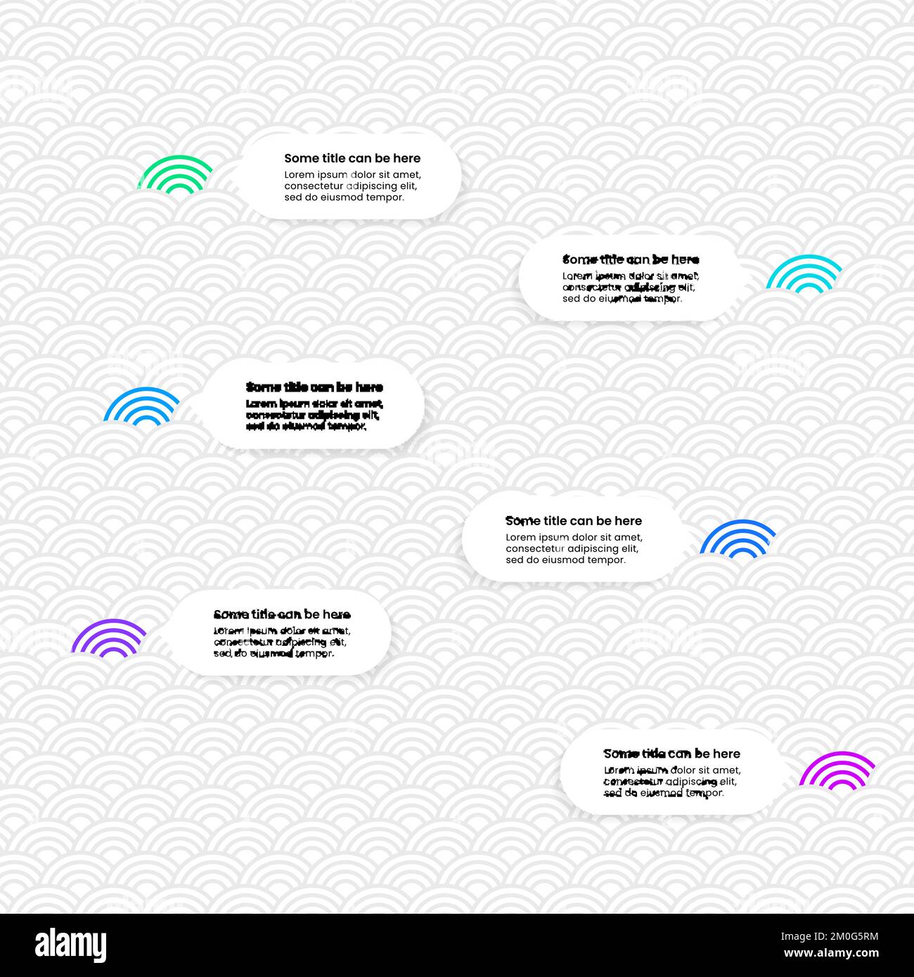 Infografik-Vorlage mit 6 Optionen oder Schritten. Kann für Workflow-Layout, Diagramm, Banner, webdesign verwendet werden. Vektordarstellung Stock Vektor