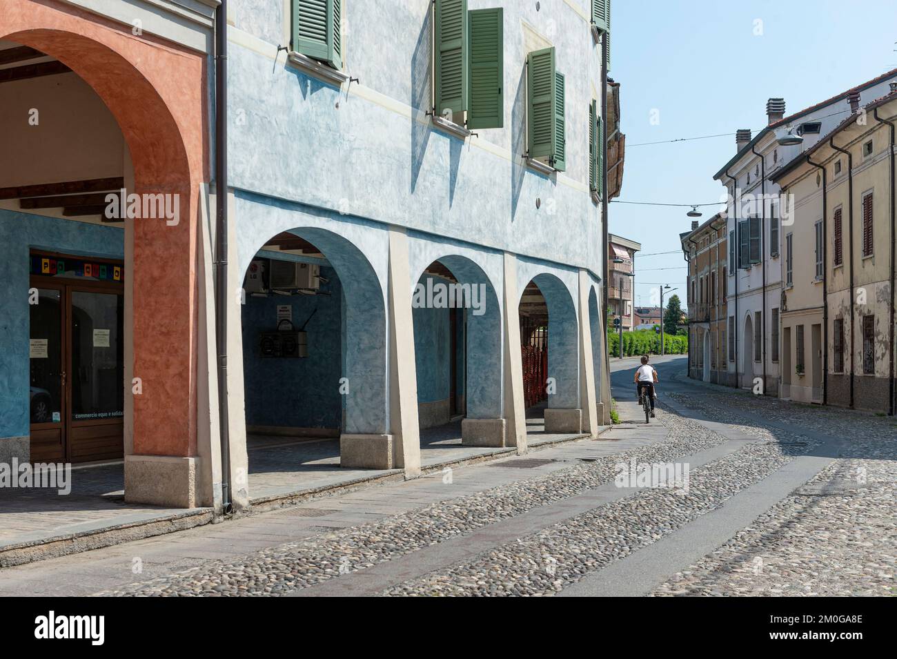 garibaldi Street, viadana, italien Stockfoto
