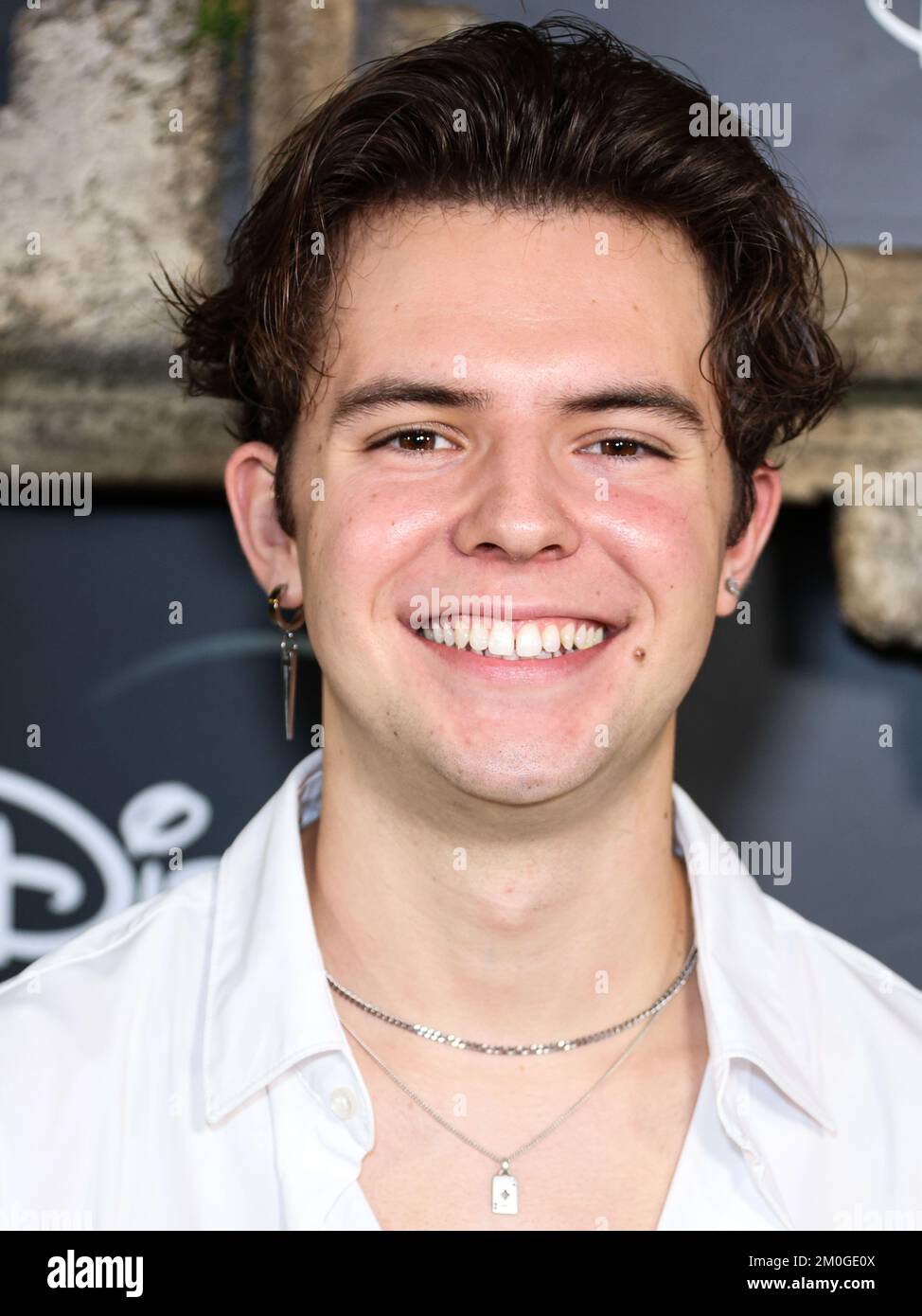 HOLLYWOOD, LOS ANGELES, KALIFORNIEN, USA - DEZEMBER 05: JT Casey trifft auf die Disney+ Original Series „National Treasure: Edge of History“ Staffel 1 Red Carpet Event am 5. Dezember 2022 im El Capitan Theatre in Hollywood, Los Angeles, Kalifornien, USA ein. (Foto von Xavier Collin/Image Press Agency) Stockfoto