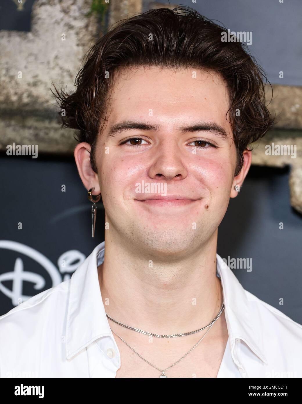 HOLLYWOOD, LOS ANGELES, KALIFORNIEN, USA - DEZEMBER 05: JT Casey trifft auf die Disney+ Original Series „National Treasure: Edge of History“ Staffel 1 Red Carpet Event am 5. Dezember 2022 im El Capitan Theatre in Hollywood, Los Angeles, Kalifornien, USA ein. (Foto von Xavier Collin/Image Press Agency) Stockfoto