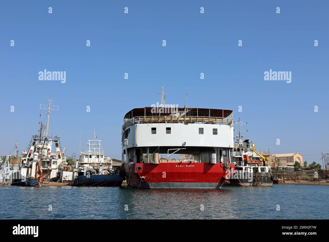 Hafen von Massawa in Eritrea Stockfoto