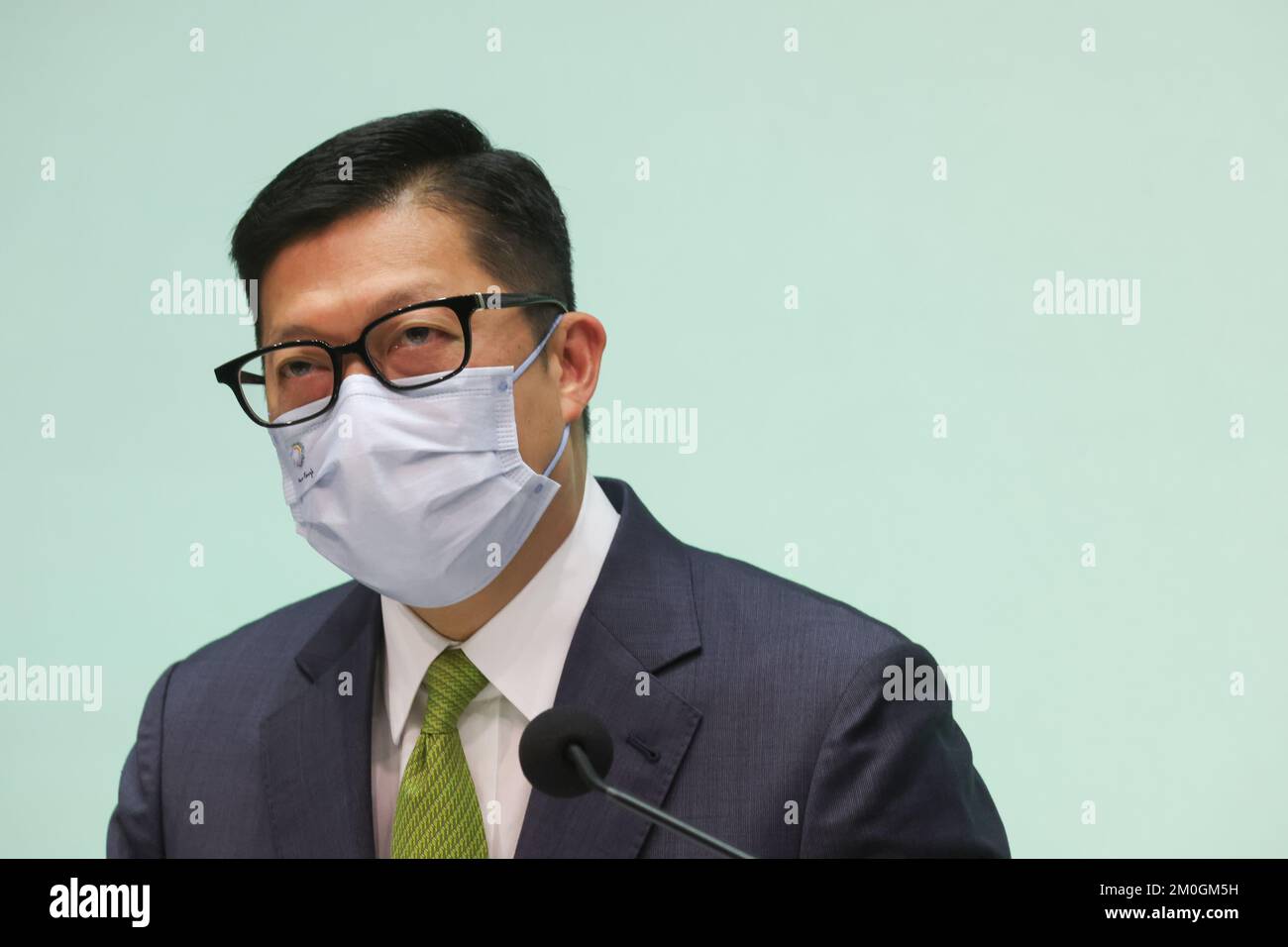 Kin Ping Keung Chris Tang Ping-keung, Sekretär für Sicherheit, nimmt an einer ...