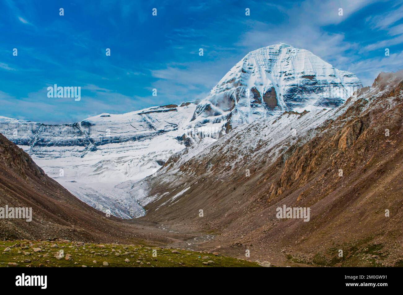 Kailash entlang des Kailash Kora, Westtibet, Asien Stockfoto