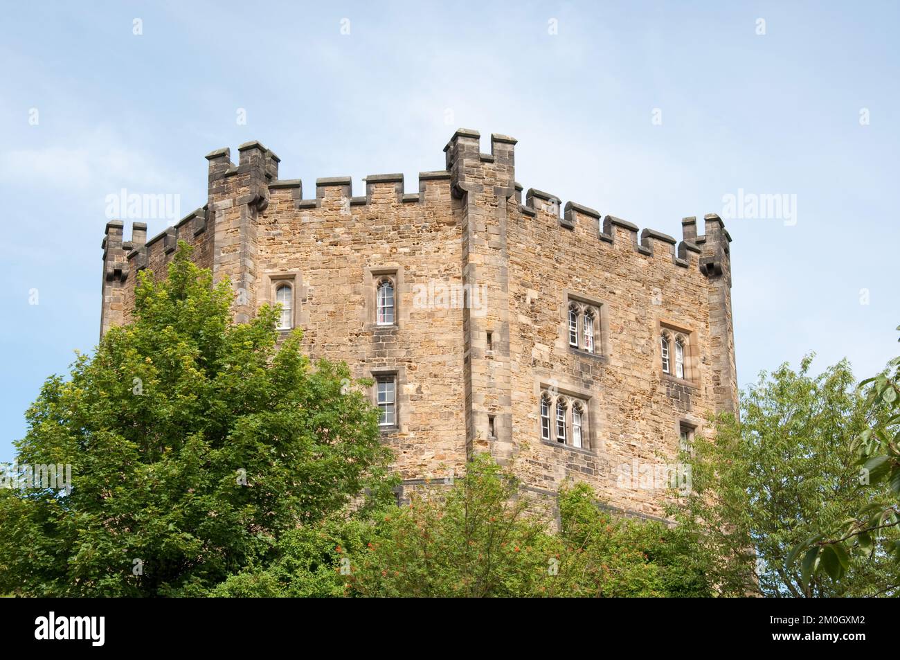 The Keep, Durham Castle, Durham, Grafschaft Durham, Tyne und Wear, UK. Durham Castle ist jetzt Teil der Durham University, eine der ältesten Universitäten Stockfoto