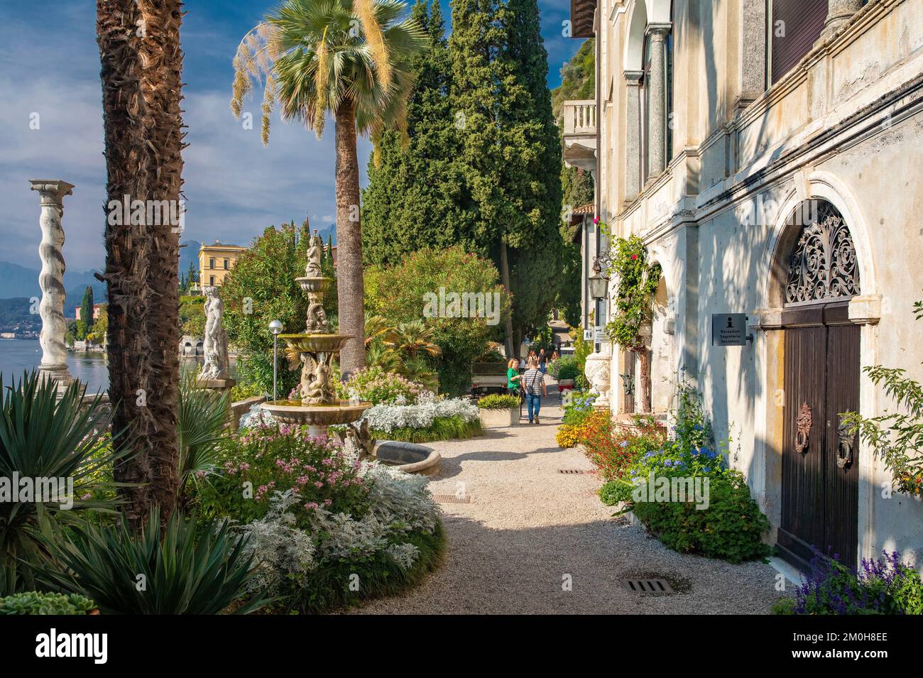 Italien, Lombardei, Varenna, Comer See, die Gärten der Villa Monastero Stockfoto