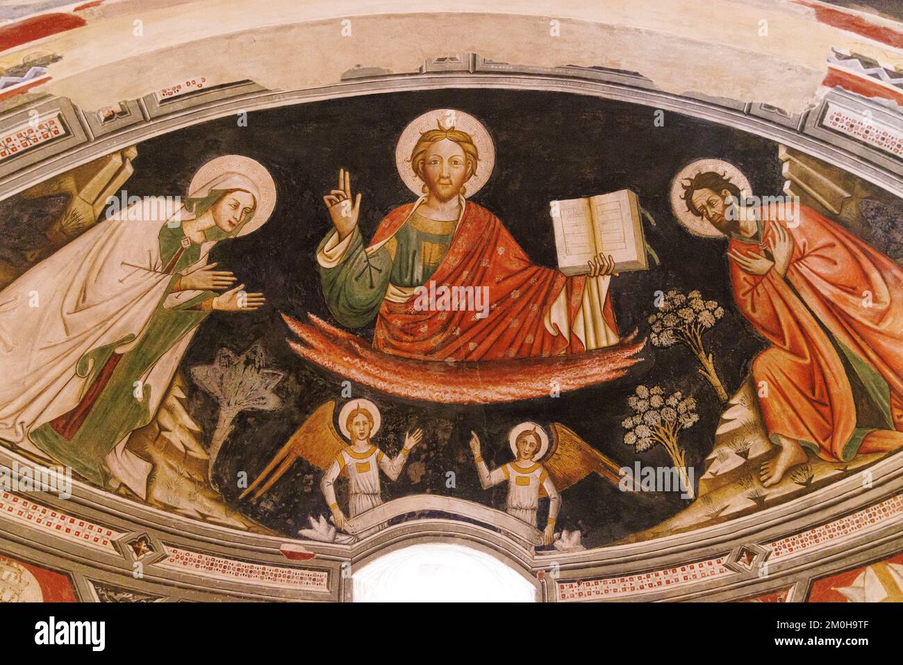 Italien, Apulien, Galatina, Basilika di Santa Caterina d'Alessandria, Wandmalereien Stockfoto