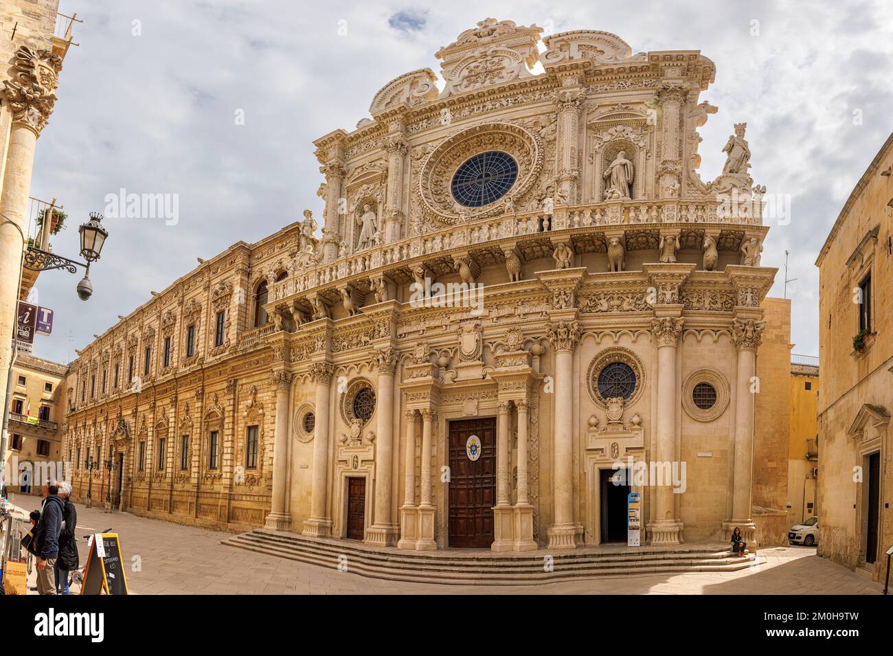 Italien, Apulien, Lecce, Basilika Santa Croce und das Convento dei Celestini Stockfoto