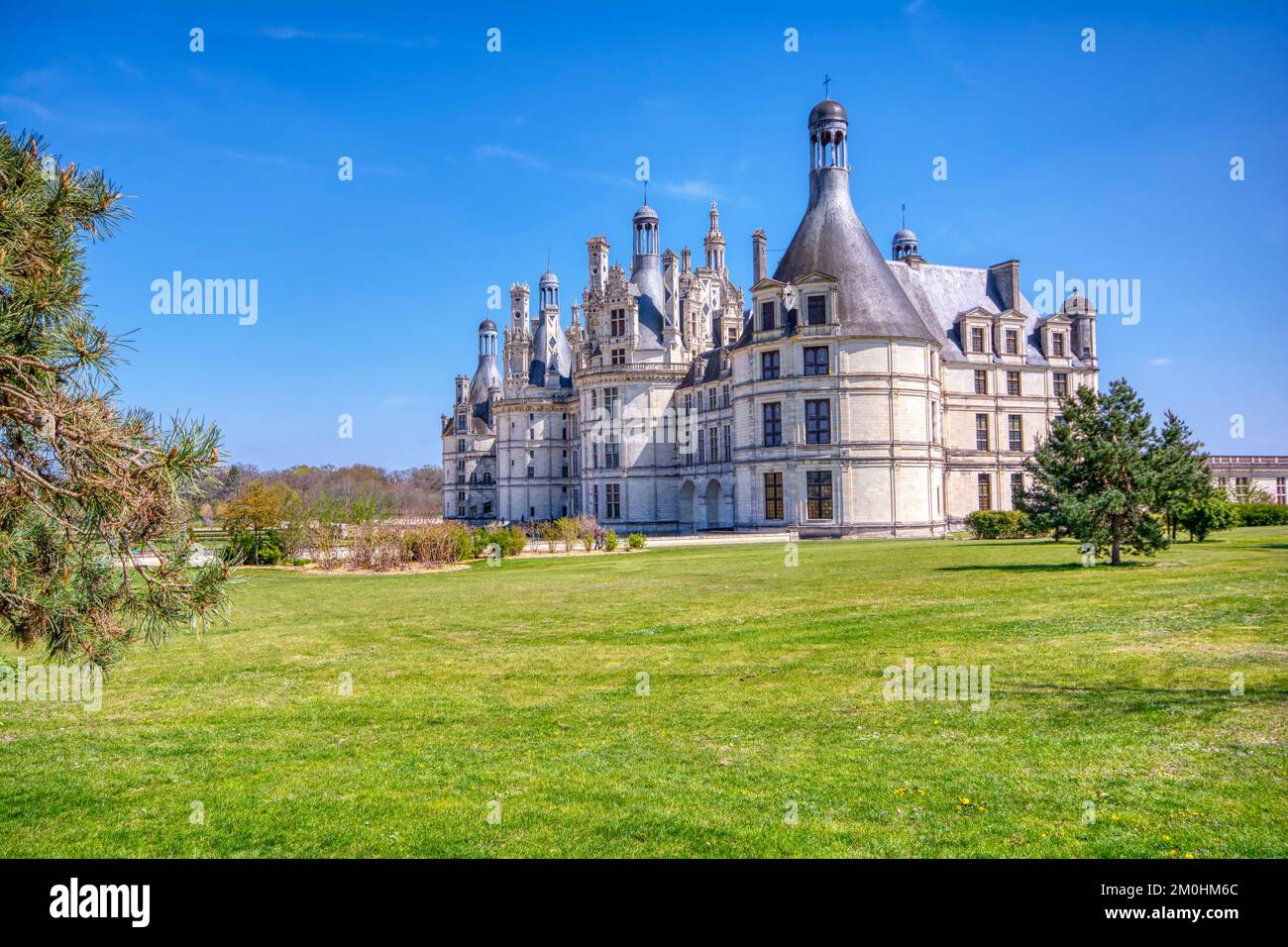 Loire, Frankreich 14. April 2019 Schloss Chambord, Schloss der Loire, Frankreich. Chateau de