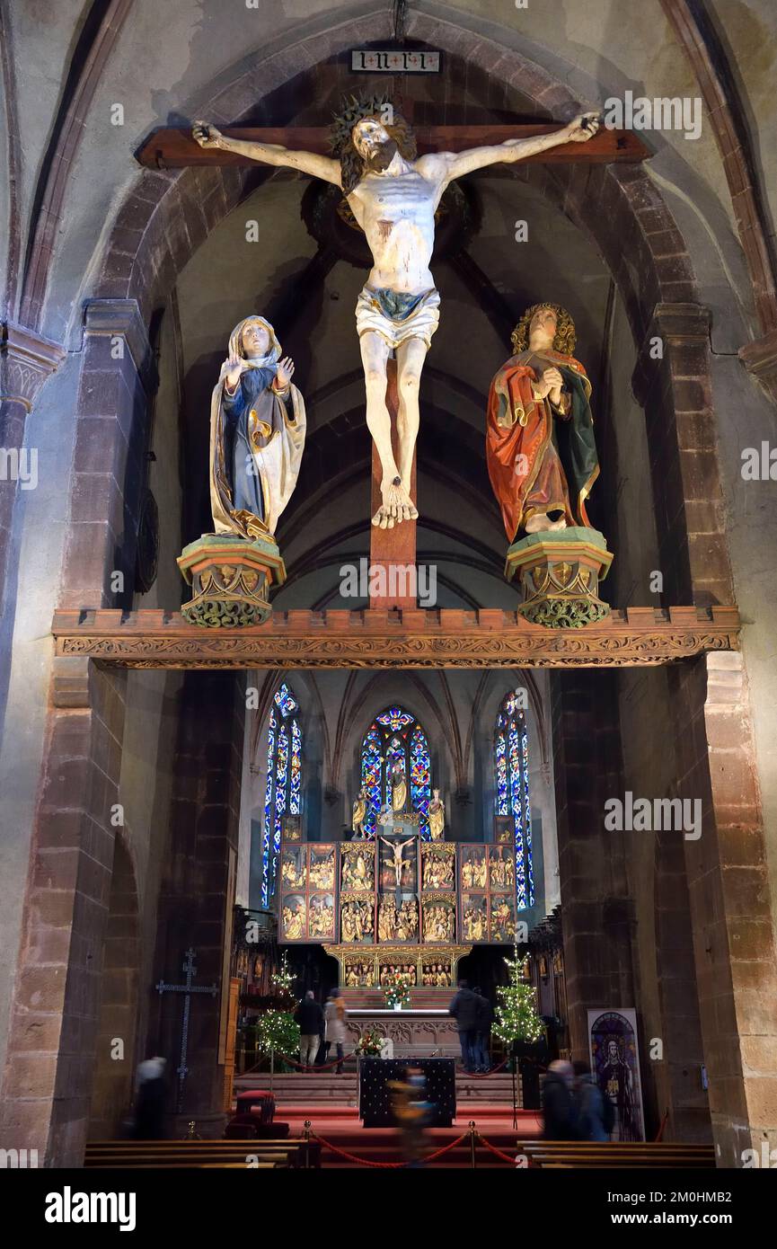 Frankreich, Haut Rhin, Straßburg, Kaysersberg, SainteCroix Kirche