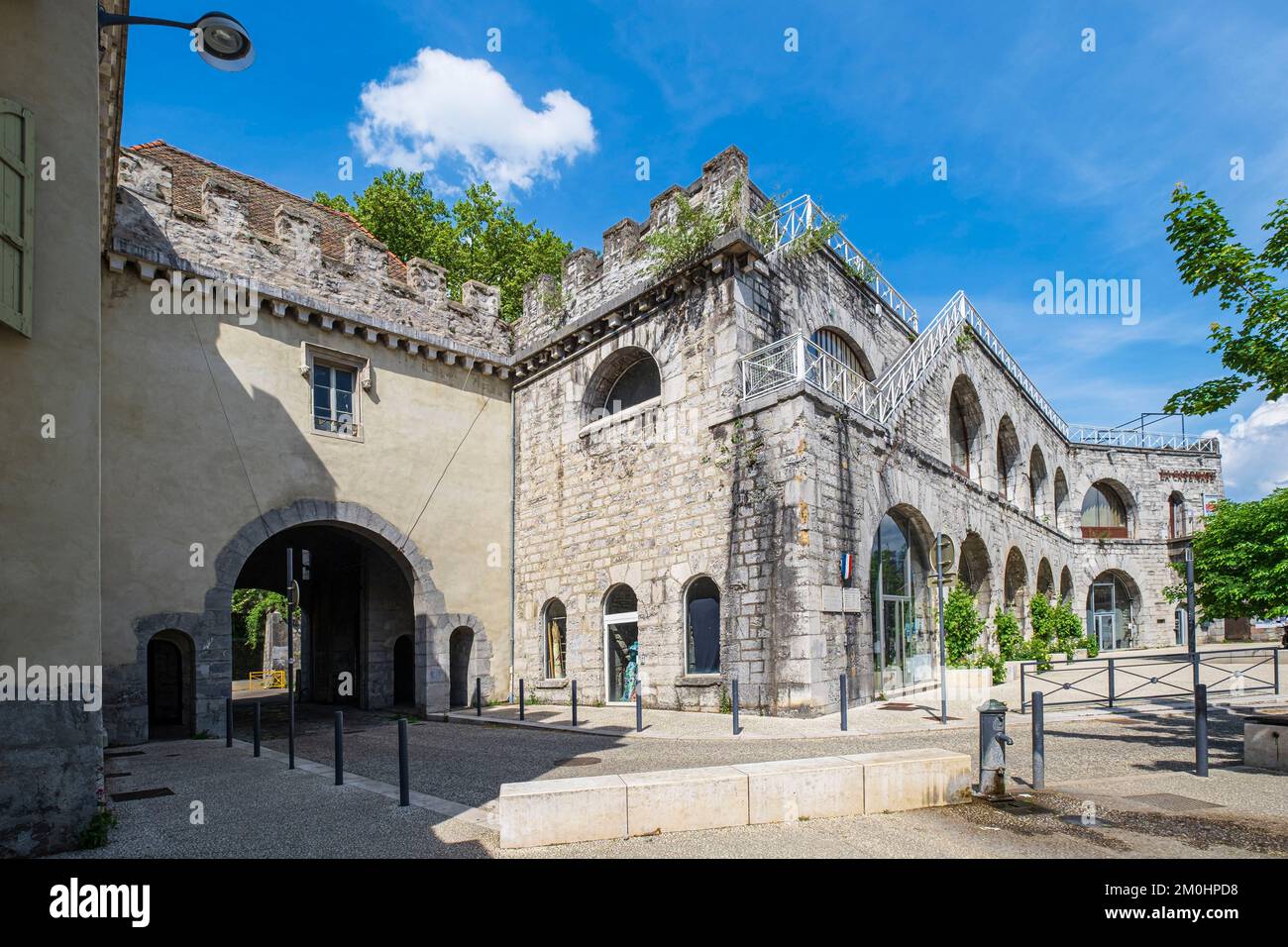 Frankreich, Isere, Grenoble, das Kasemat, das in den 1830er Jahren als Teil der Bastille-Festung erbaut wurde, ist ein Zentrum für wissenschaftliche, technische und industrielle Kultur (CCSTI) Stockfoto