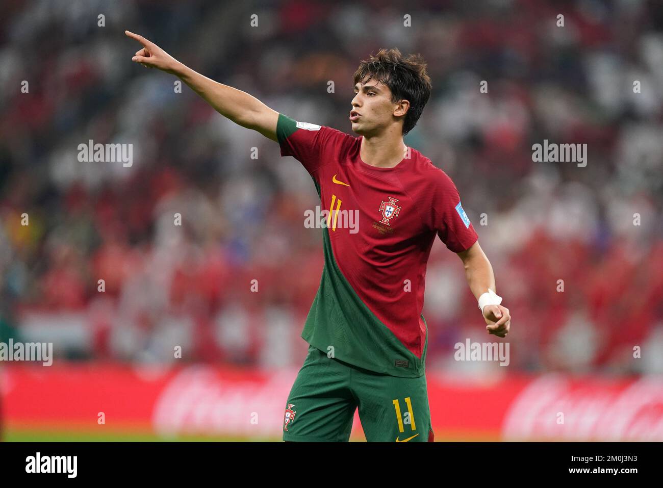 Portugals Joao Felix während des sechzehnten FIFA-Weltmeisterspiels im Lusail-Stadion in Lusail, Katar. Foto: Dienstag, 6. Dezember 2022. Stockfoto