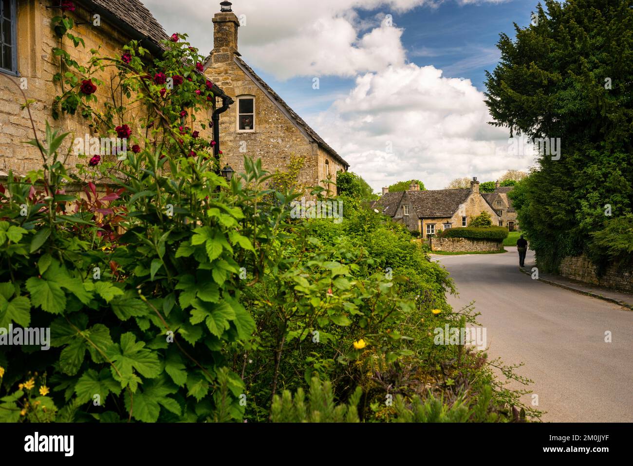 Guiting Power in den Cotswolds auf dem Way in England. Stockfoto