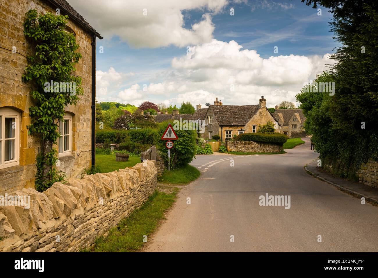 Guiting Power im Distrikt Cotswold im Südwesten Englands. Stockfoto