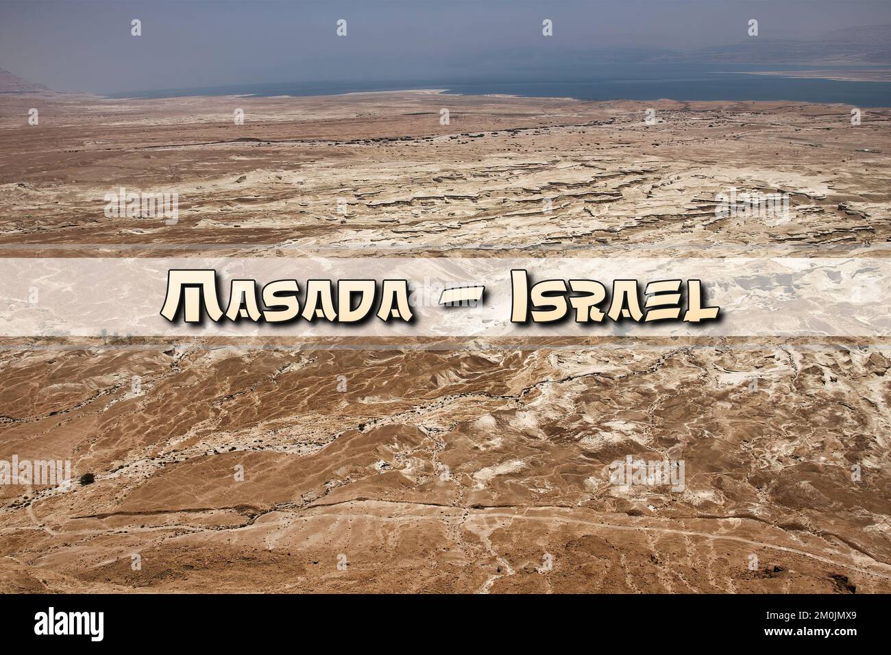 Masada ist eine Festung in Israel, die die Ruinen der letzten Festung des Königreichs Israel umgibt, bevor sie von den Römern vollständig zerstört wurde. Stockfoto