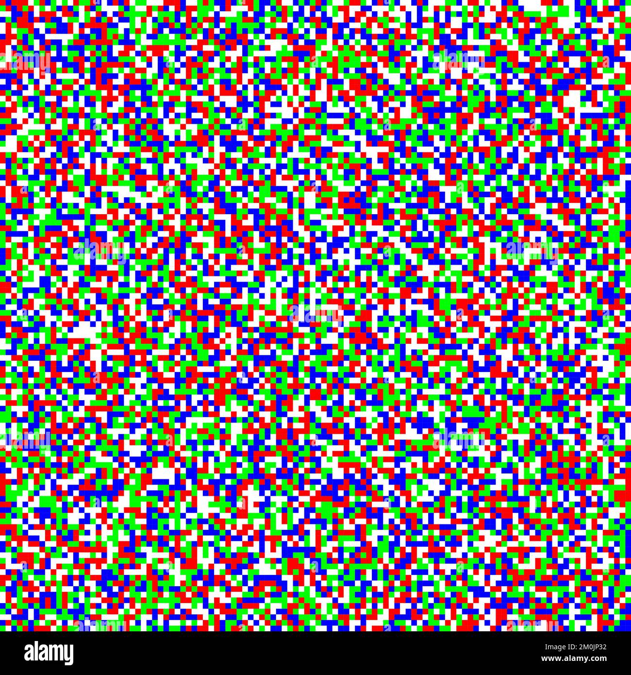 Nahtlose verpixelte tv-Rauschstruktur. Fernsehsignal-Rauschkorn ...