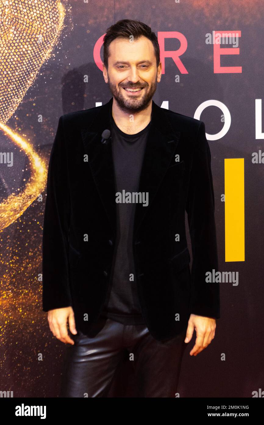 Mailand, Italien. 06.. Dezember 2022. Cesare Cremonini nimmt an der „Imola 2022 Live“-Präsentation im Space Odeon Teil (Foto: Mairo Cinquetti/SOPA Images/Sipa USA). Kredit: SIPA USA/Alamy Live News Stockfoto