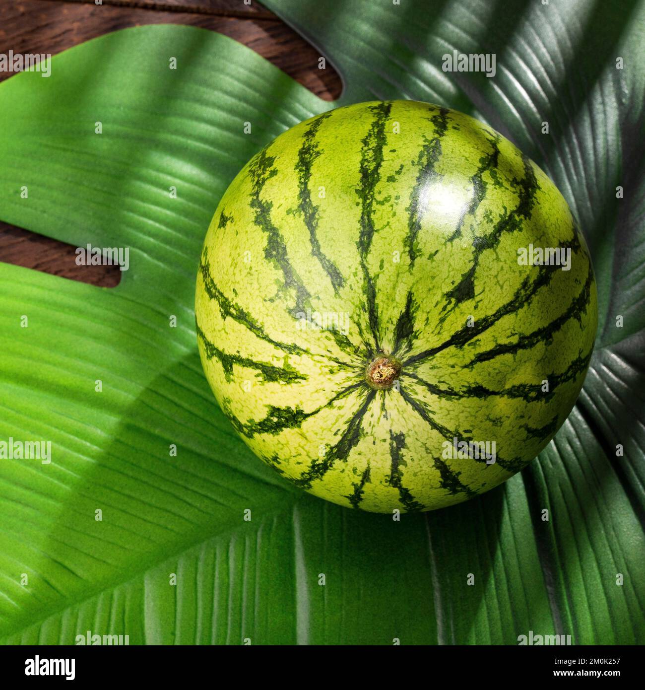 Kolumbianische Wassermelone mit tropischen Früchten - Citrullus lanatus Stockfoto