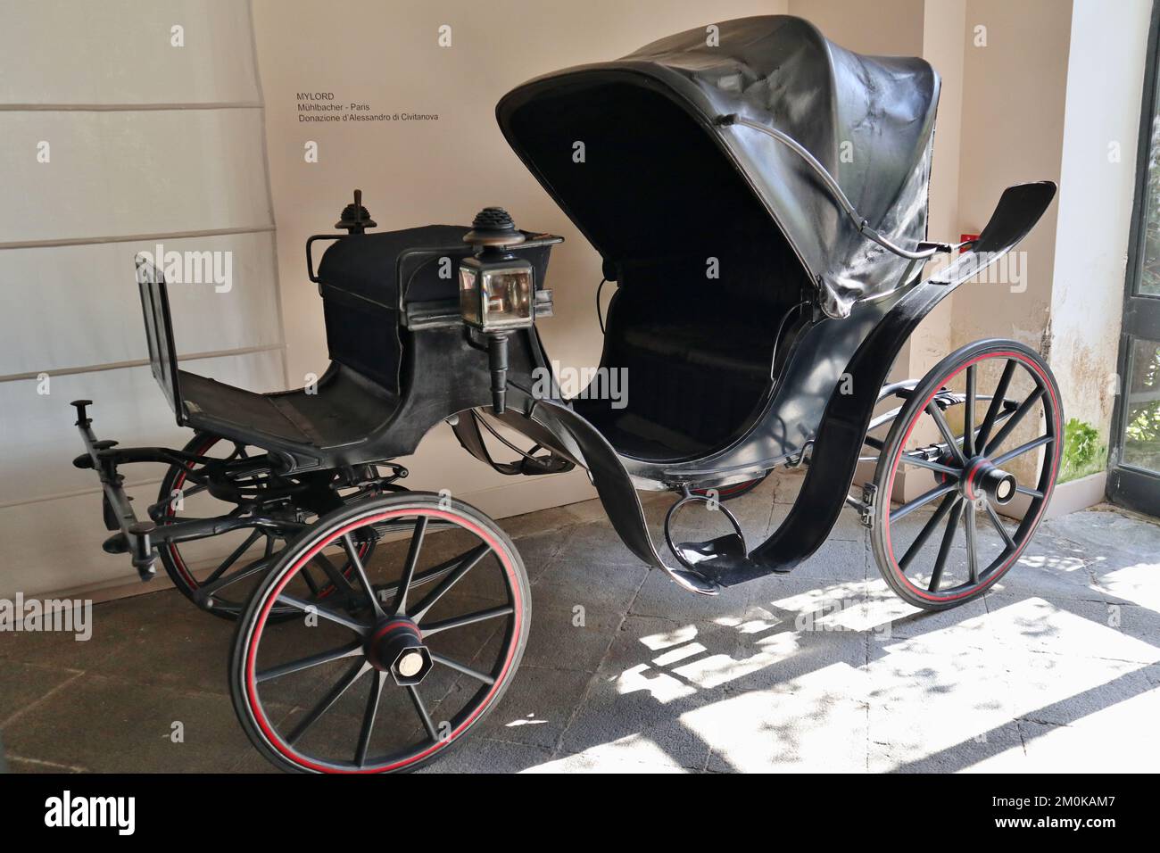 Neapel - Carrozza modello Mylord al Museo delle Carrozze di Villa Pignatelli Stockfoto