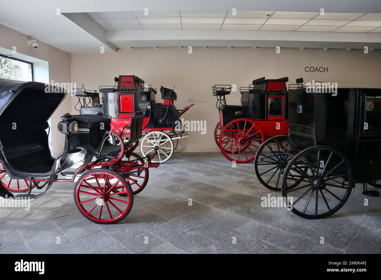 Neapel - Carrozze in esposizione al Museo delle Carrozze di Villa Pignatelli Stockfoto