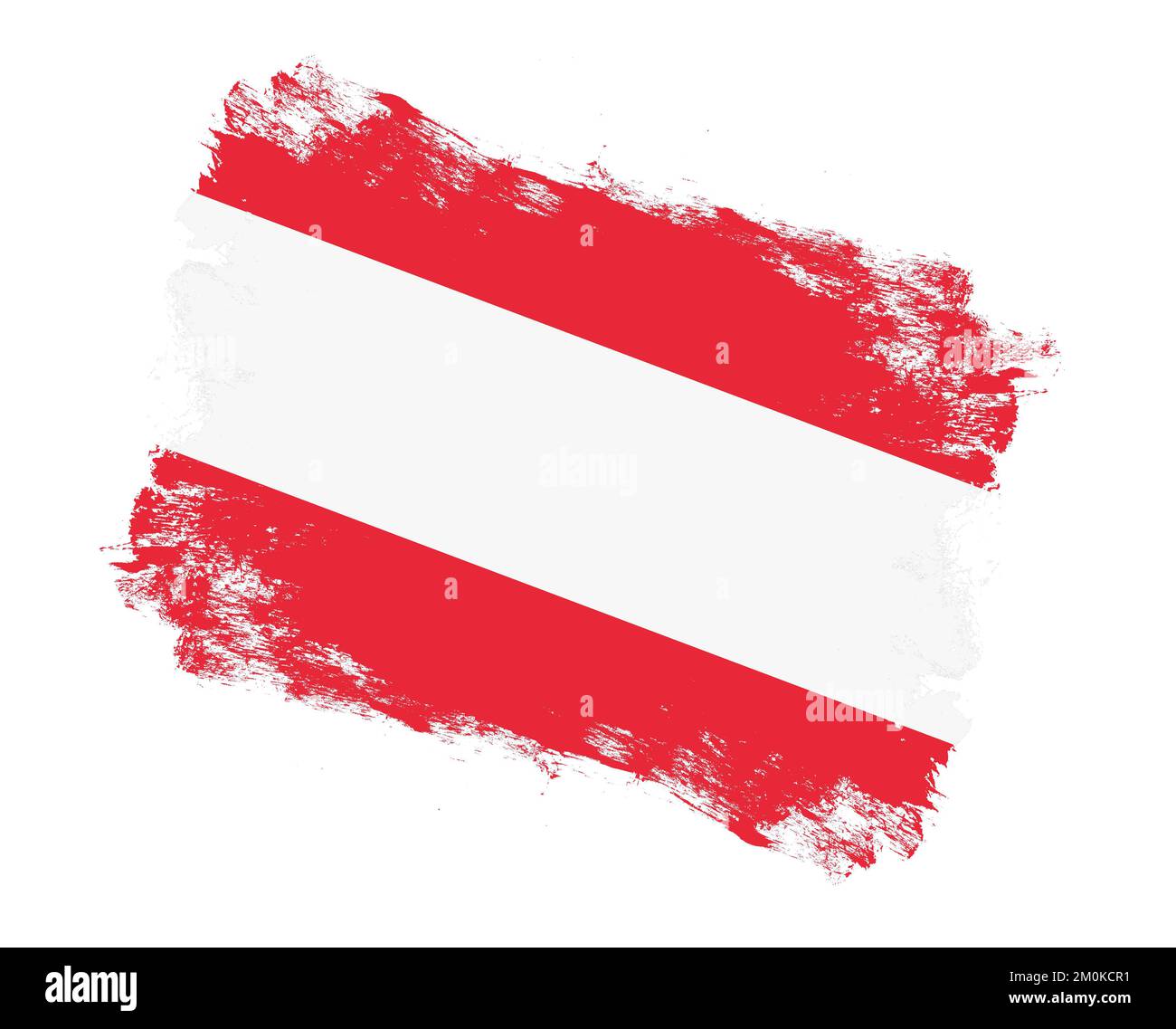 https://c8.alamy.com/compde/2m0kcr1/mit-streichpinsel-bemalte-osterreichische-flagge-auf-weissem-hintergrund-2m0kcr1.jpg