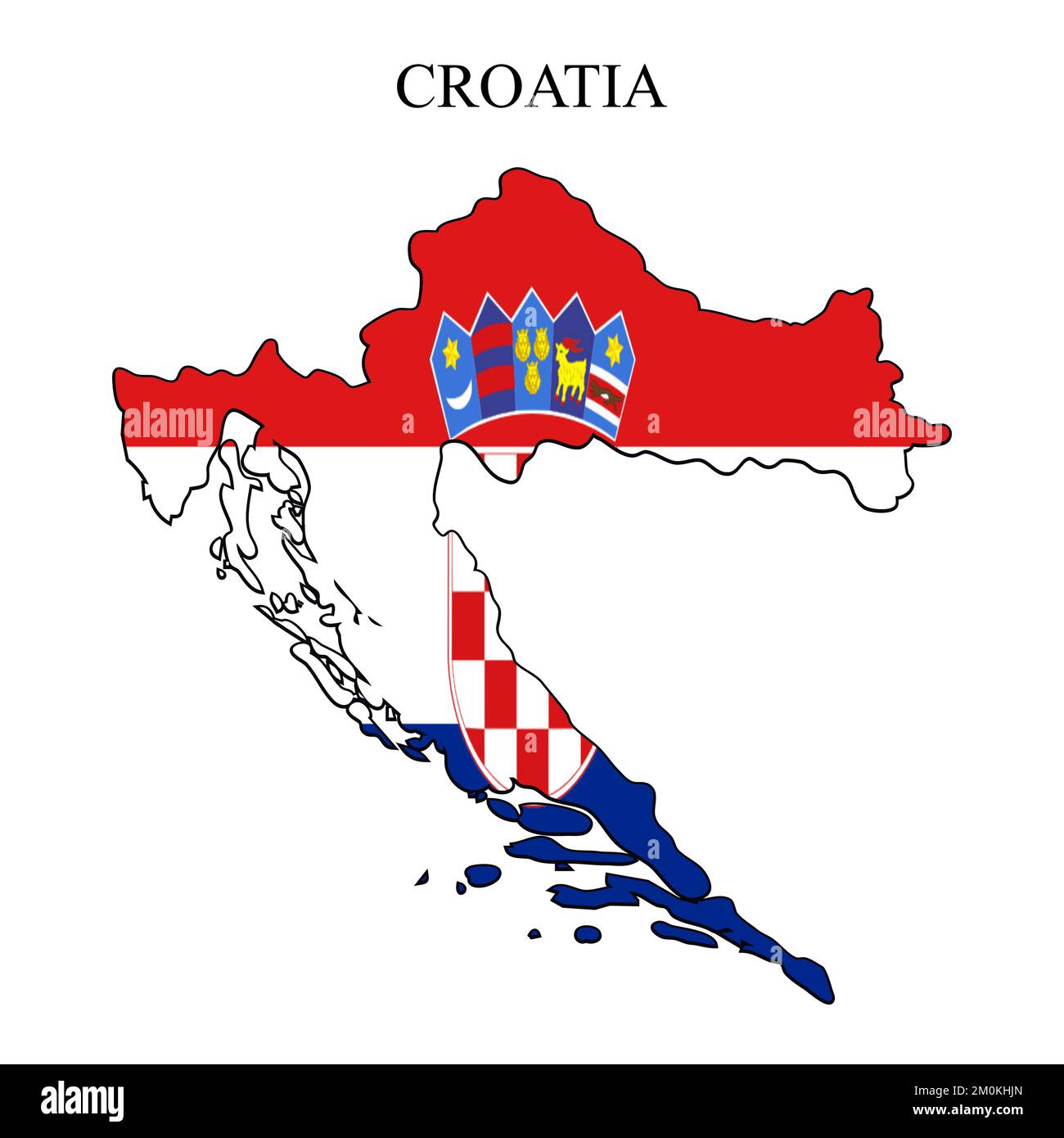 Kroatien karte Fotos und Bildmaterial in hoher Auflösung Alamy