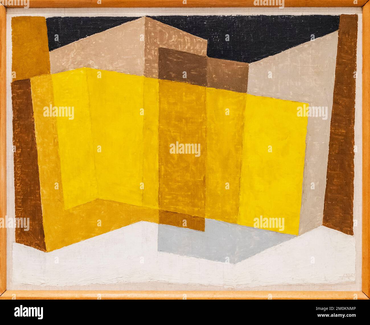 Josef Albers, gleich und ungleich., 1939, Öl auf Masonit, Bauhaus Stockfoto